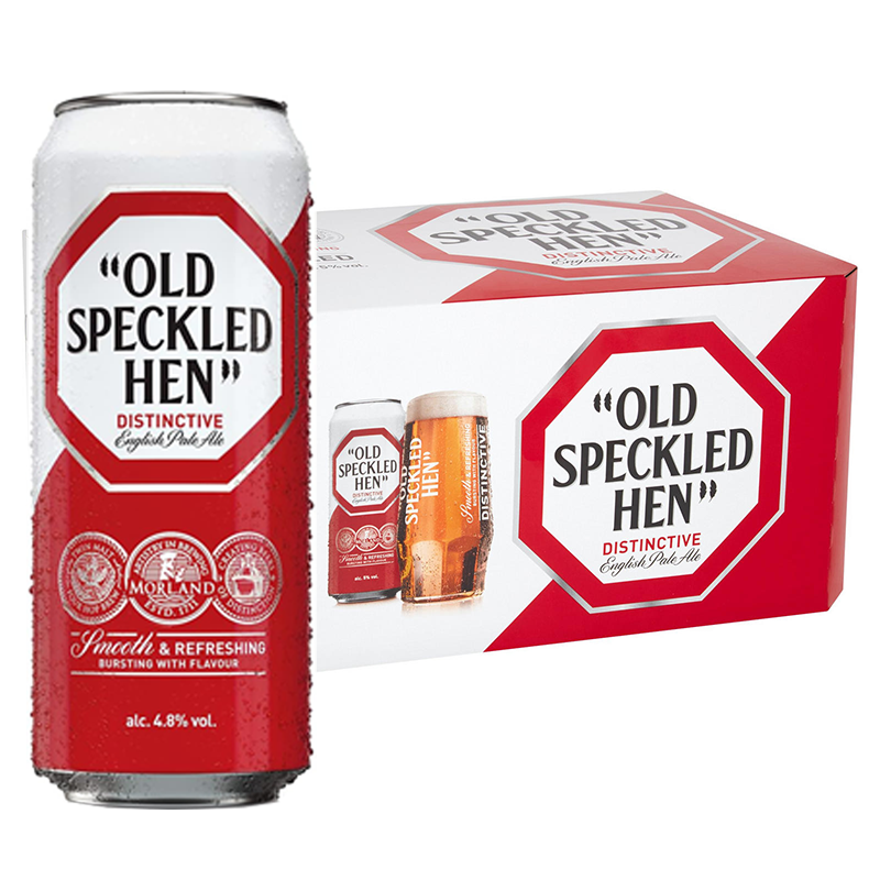 Greene King Old Speckled Hen 4.8% 500ml Can - 24 Pack