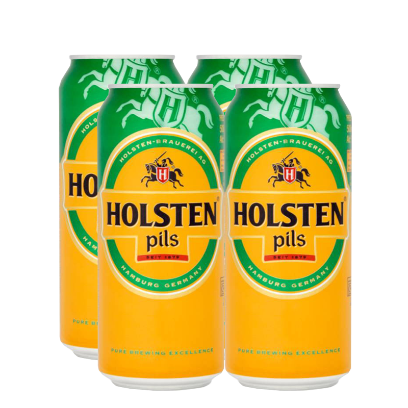 Holsten Pils Lager Can 440ml - 4 Pack