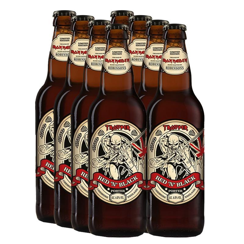 Robinsons Iron Maiden Trooper Red N Black 6.8% 500ml - 8 Pack