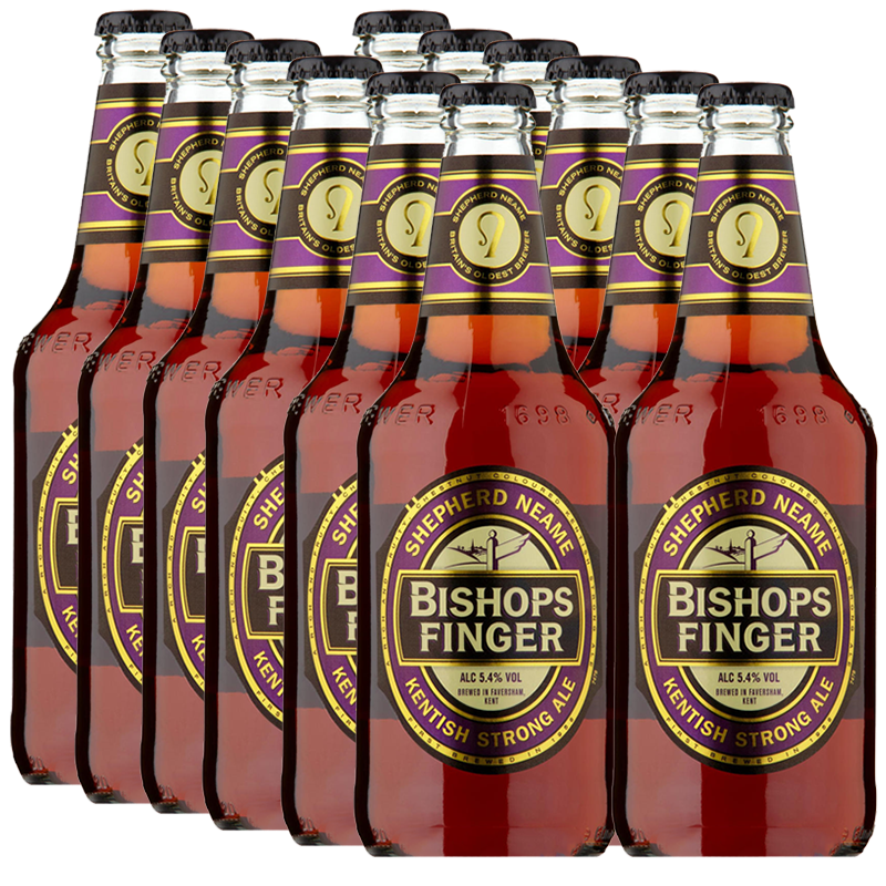 Shepherd Neame Bishops Finger Strong Ale 5.2% 500ml - 12 Pack