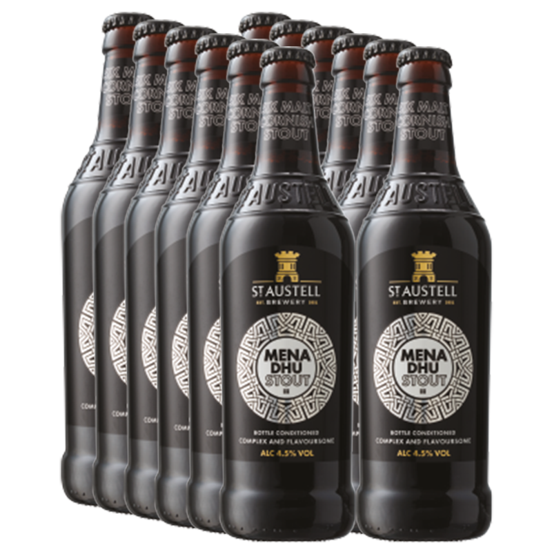 St Austell Mena Dhu Stout 500ml - 12 Pack