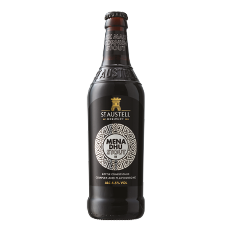 St Austell Mena Dhu Stout 500ml - 12 Pack