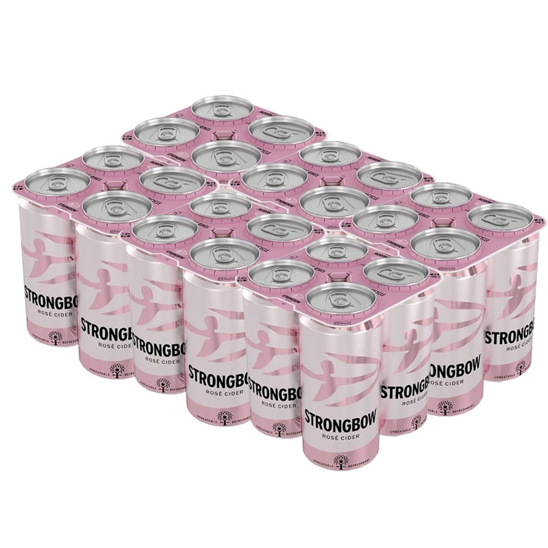 Strongbow Rose Cider Can 440ml - 24 Pack