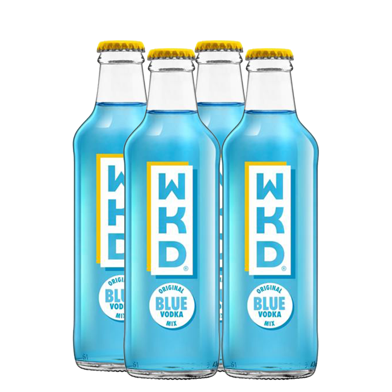 WKD Blue 3.4% Bottle 275ml - 4 Pack