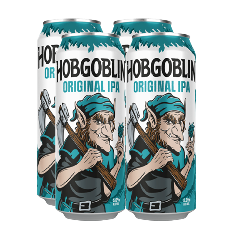 Wychwood Hobgoblin Original IPA 5.0% 500ml Can - 4 Pack