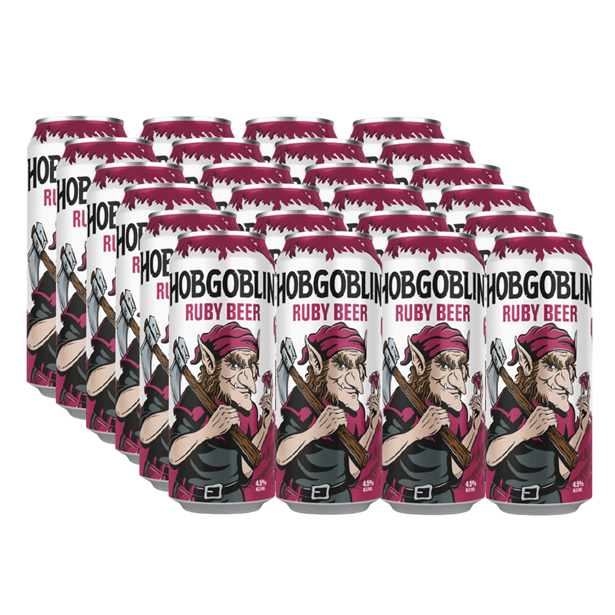 Wychwood Hobgoblin Ruby 4.5% 500ml Can - 24 Pack