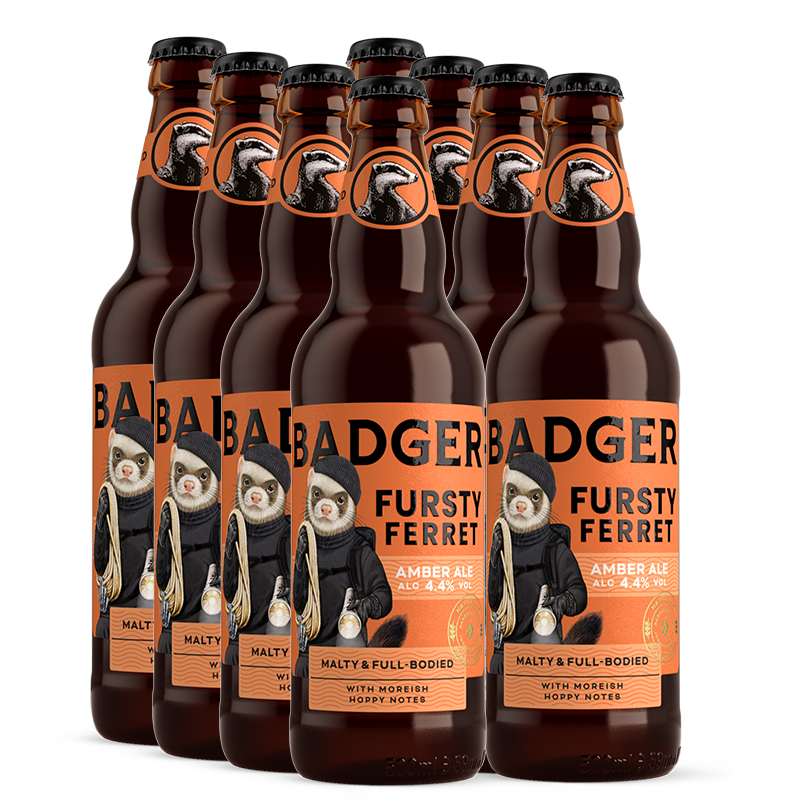 Badger Fursty Ferret Amber Ale 500ml - 8 Pack
