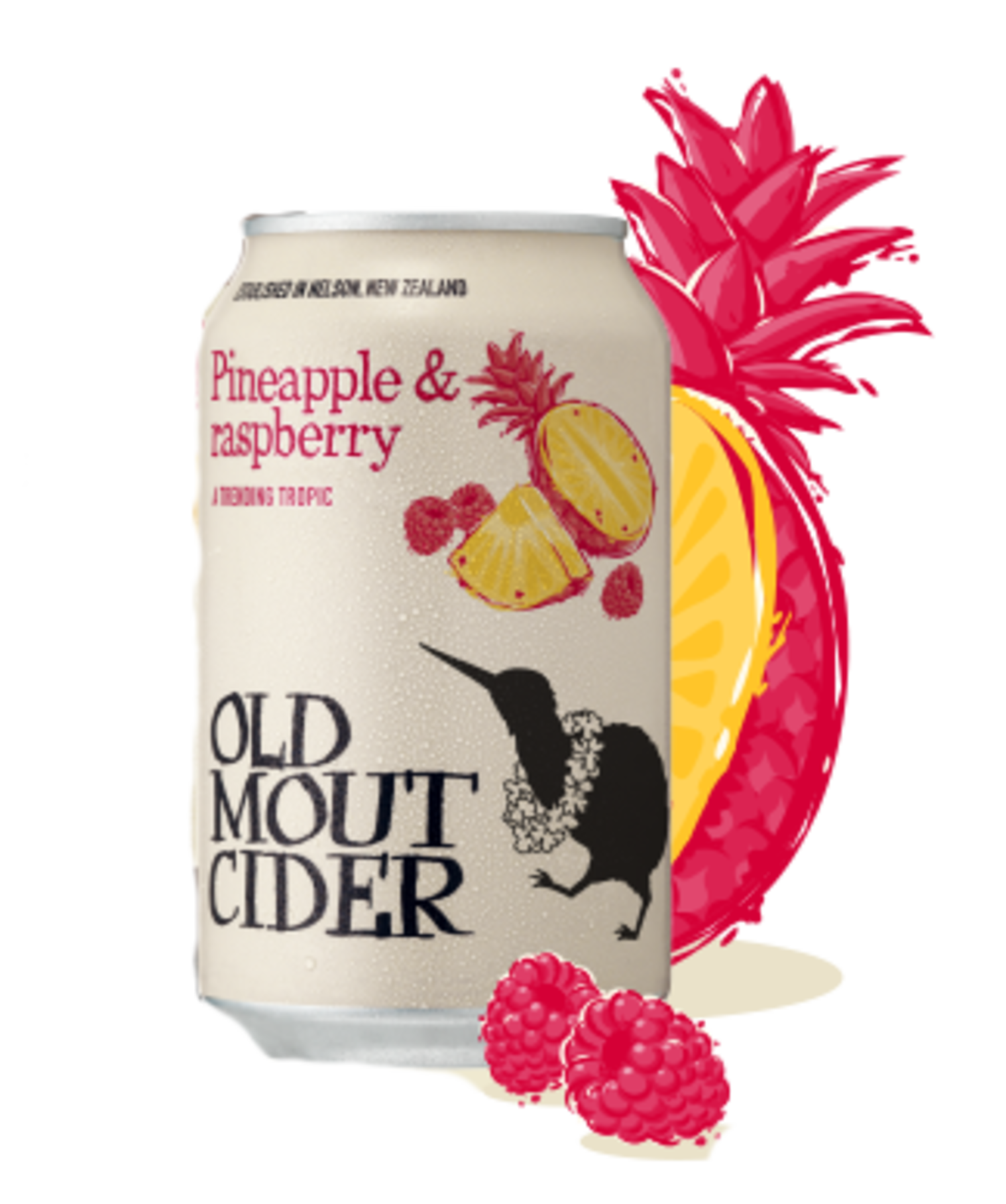 Old Mout Pineapple & Raspberry Cider 4.0% 330ml