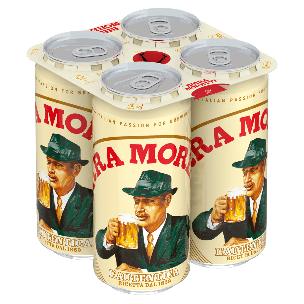 Birra Moretti Can 440ml - 4 Pack