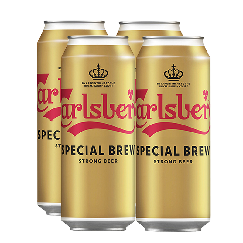 Carlsberg Special Brew Lager Can 500ml - 4 Pack