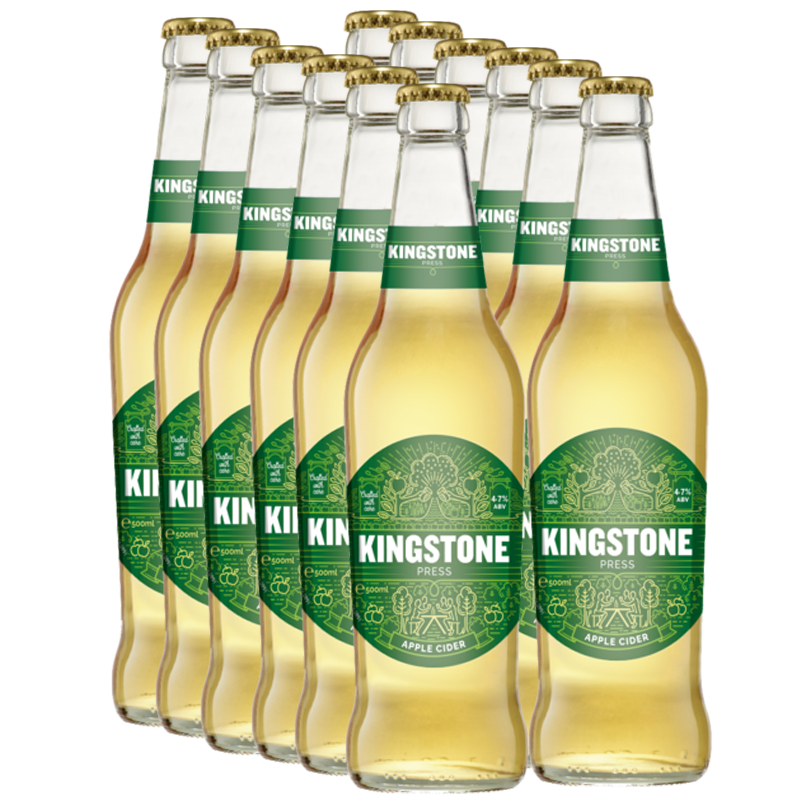 (BBE 28/02/2024) Kingstone Press Apple Cider 4.7% 500ml x 12 Pack