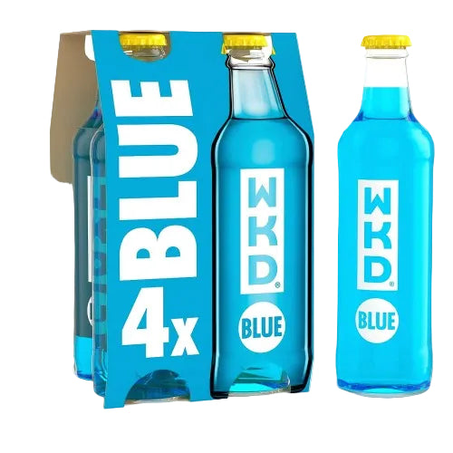 WKD Blue 3.4% Bottle 275ml - 4 Pack