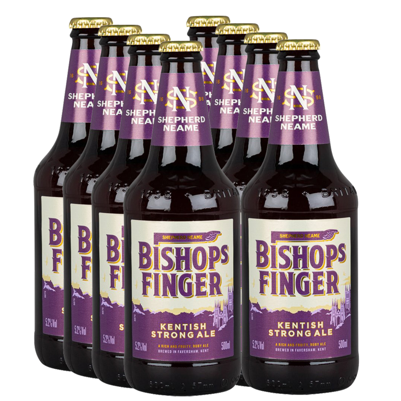 Shepherd Neame Bishops Finger Strong Ale 5.2% 500ml - 12 Pack