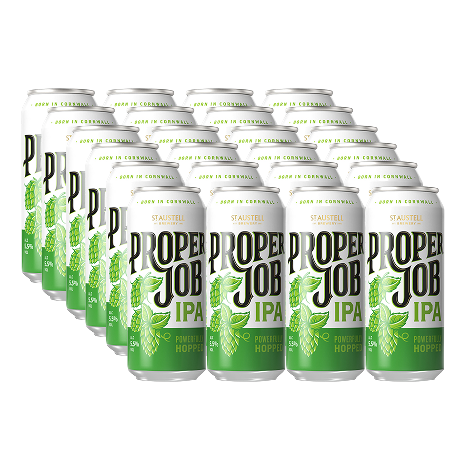 St Austell Proper Job Cornish IPA 5.5% 440ml Can - 24 Pack