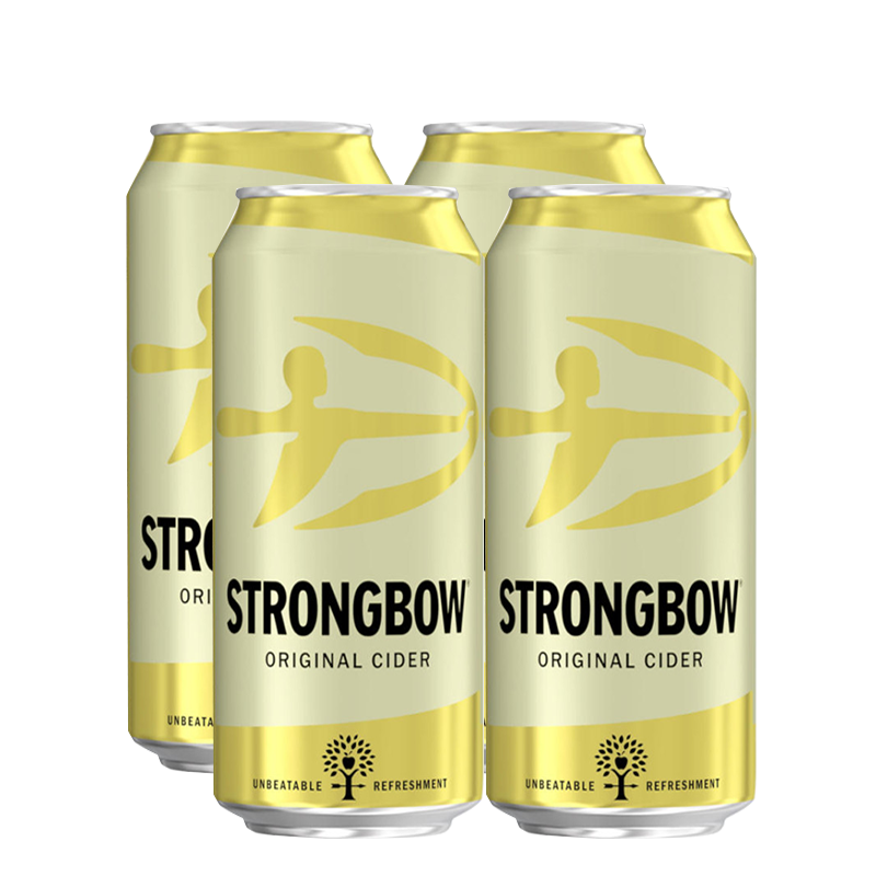 Strongbow Original Cider Can 440ml - 4 Pack
