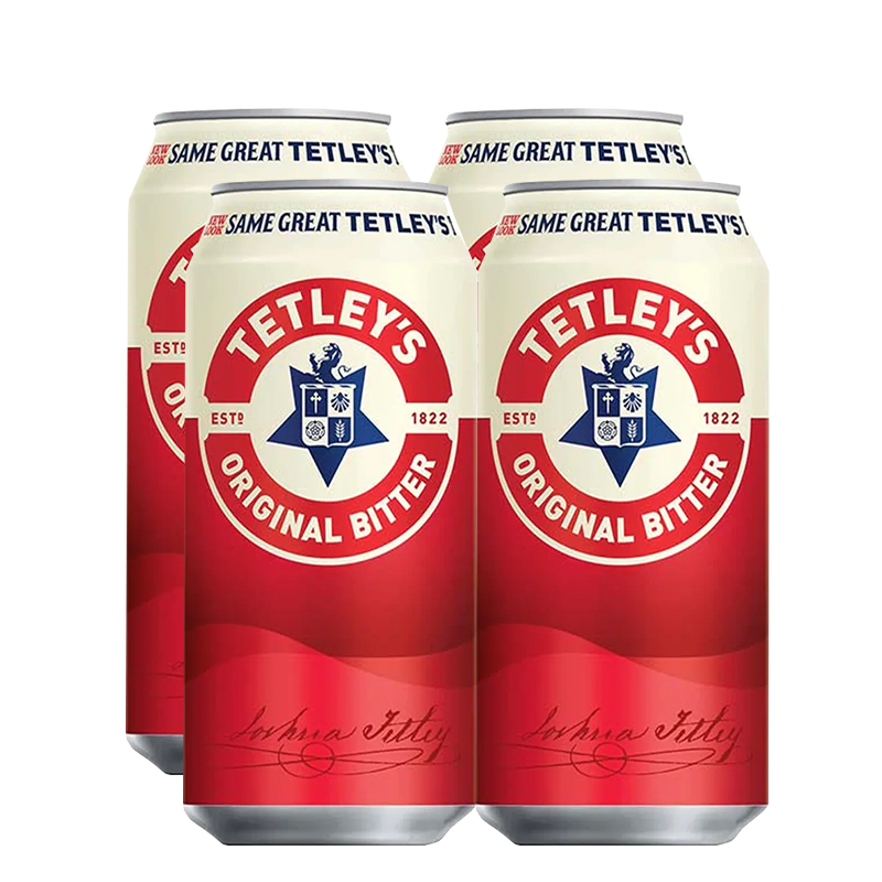Tetley's Original Bitter Can 440ml - 4 Pack