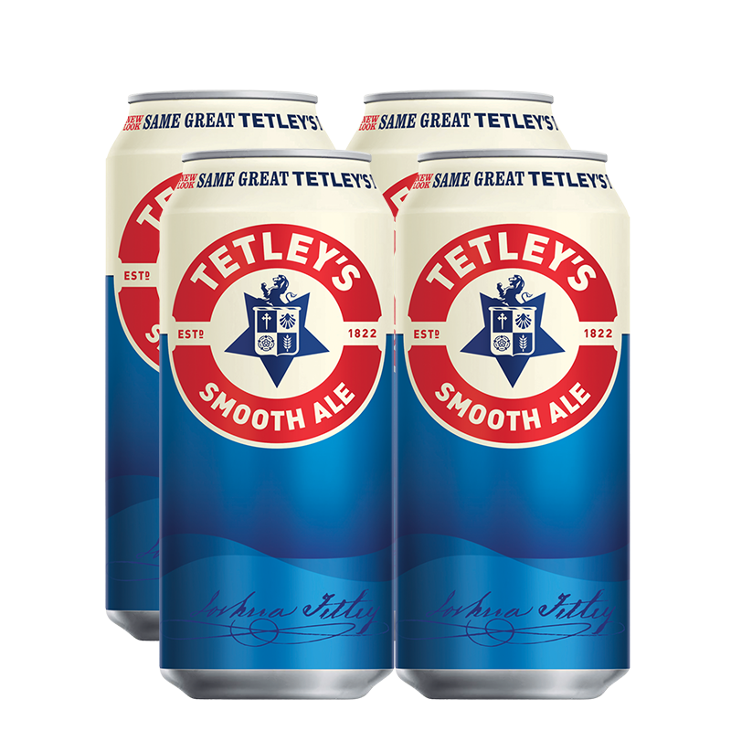 Tetleys Smoothflow Ale Can 440ml - 4 Pack