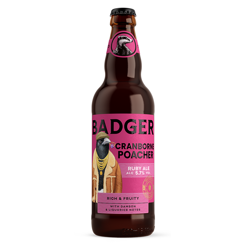 Badger The Cranborne Poacher Ruby Ale 500ml