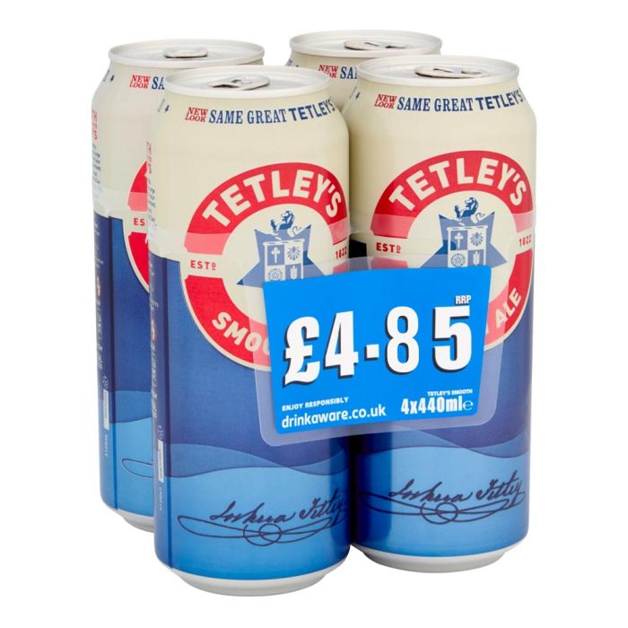 Tetleys Smoothflow (4 Pack) 3.4% 440ml x 1 units CAN