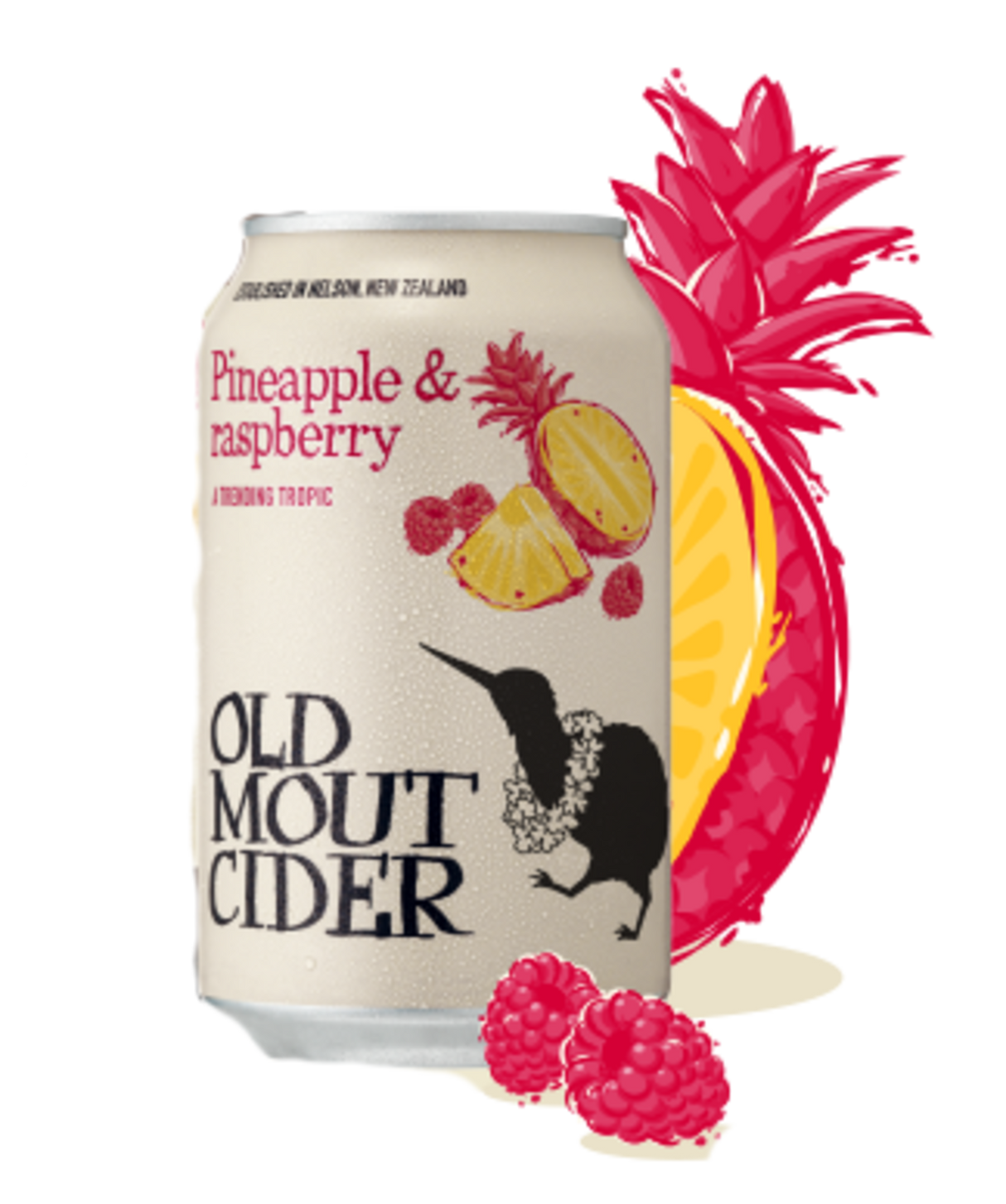 Old Mout Pineapple & Raspberry Cider 4.0% 330ml