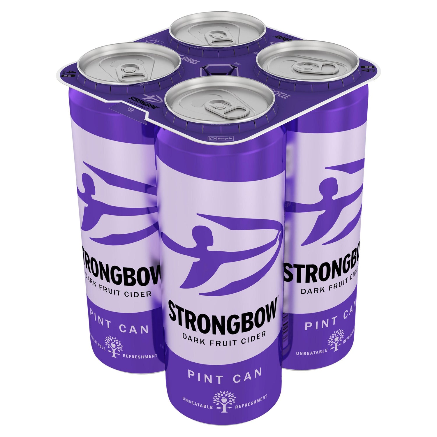 Strongbow Dark Fruit Cider Pint Can 568ml - 4 Pack
