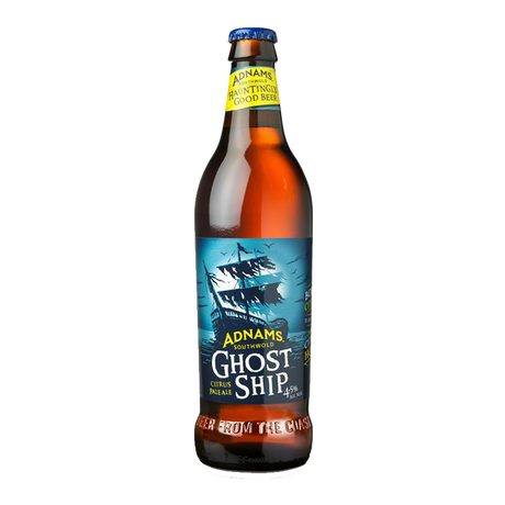 (BBE: 31/12/23) Adnams Beer Ghost Ship Citrus Pale Ale 4.5% 500ml - 8 Pack