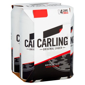 Carling Original Lager 500ml - 4 Pack