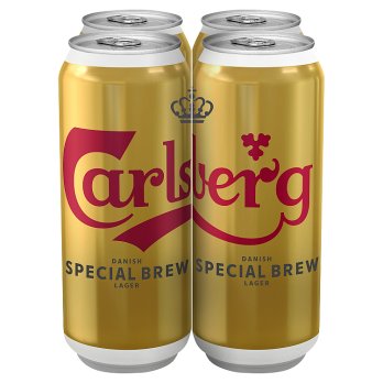 Carlsberg Special Brew Lager Can 500ml - 4 Pack