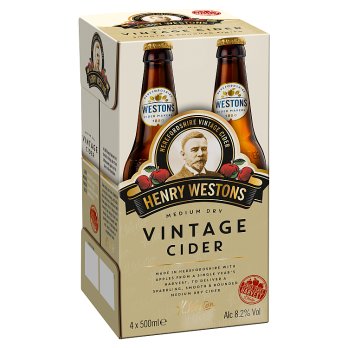 Henry Westons Vintage Cider 4 x 500ml