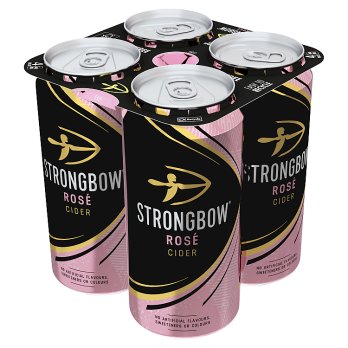 Strongbow Rose Cider Can 440ml - 4 Pack