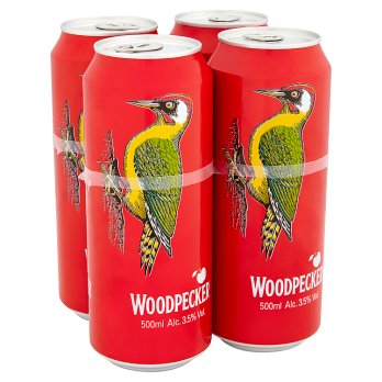 Woodpecker Cider Can 500ml - 4 Pack